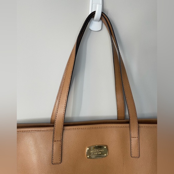 Michael Kors brown leather tote shoulder bag large - Picture 3 of 16
